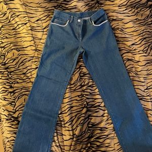 INC JEANS - rhinestone pockets and button.WIDE LEG